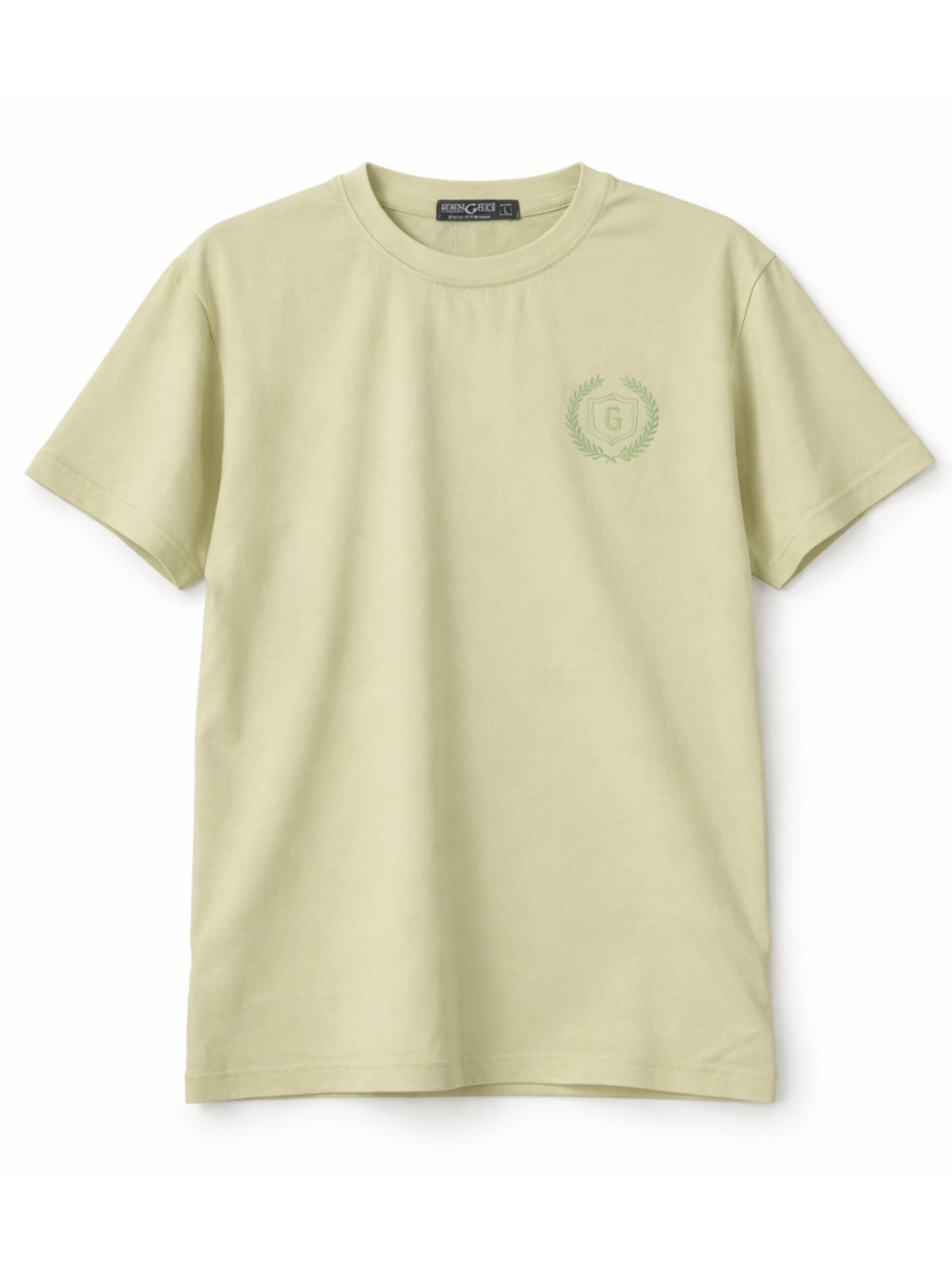 Men's Signature Emb. Round Neck Tee Shirt - Thistle Green