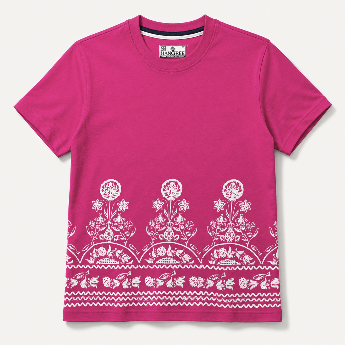 Women's Heritage Floral Border Cotton Jersey T-Shirt