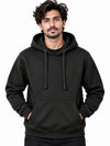 Men’s Classy Fleece Pullover Hoodie - Black