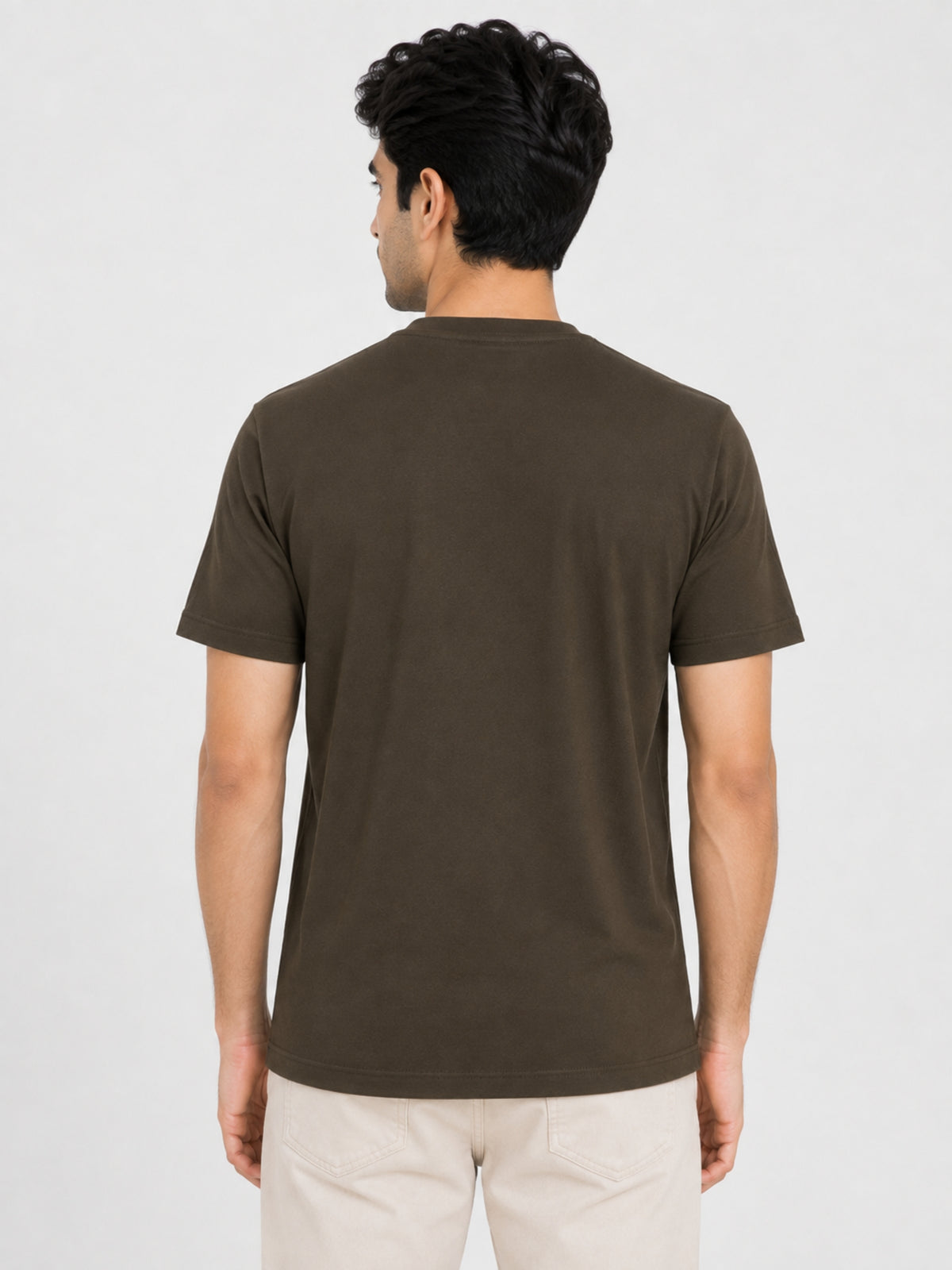 Men's Signature Emb. Round Neck Tee Shirt - Woodrush