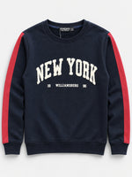 Women's "New York" Printed Fleece Sweat Shirt