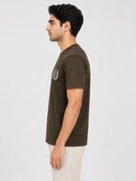 Men's Signature Emb. Round Neck Tee Shirt - Woodrush