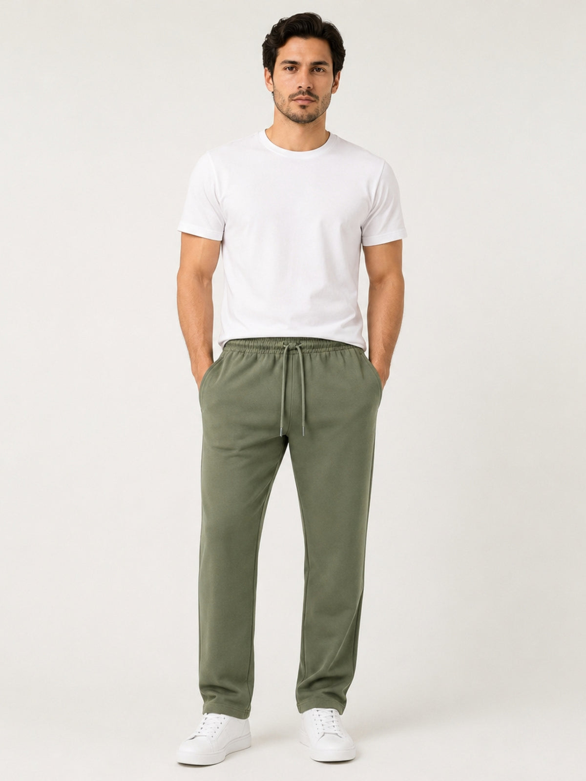 Men's Basic Summers Essential Cotton Jersey Trousers