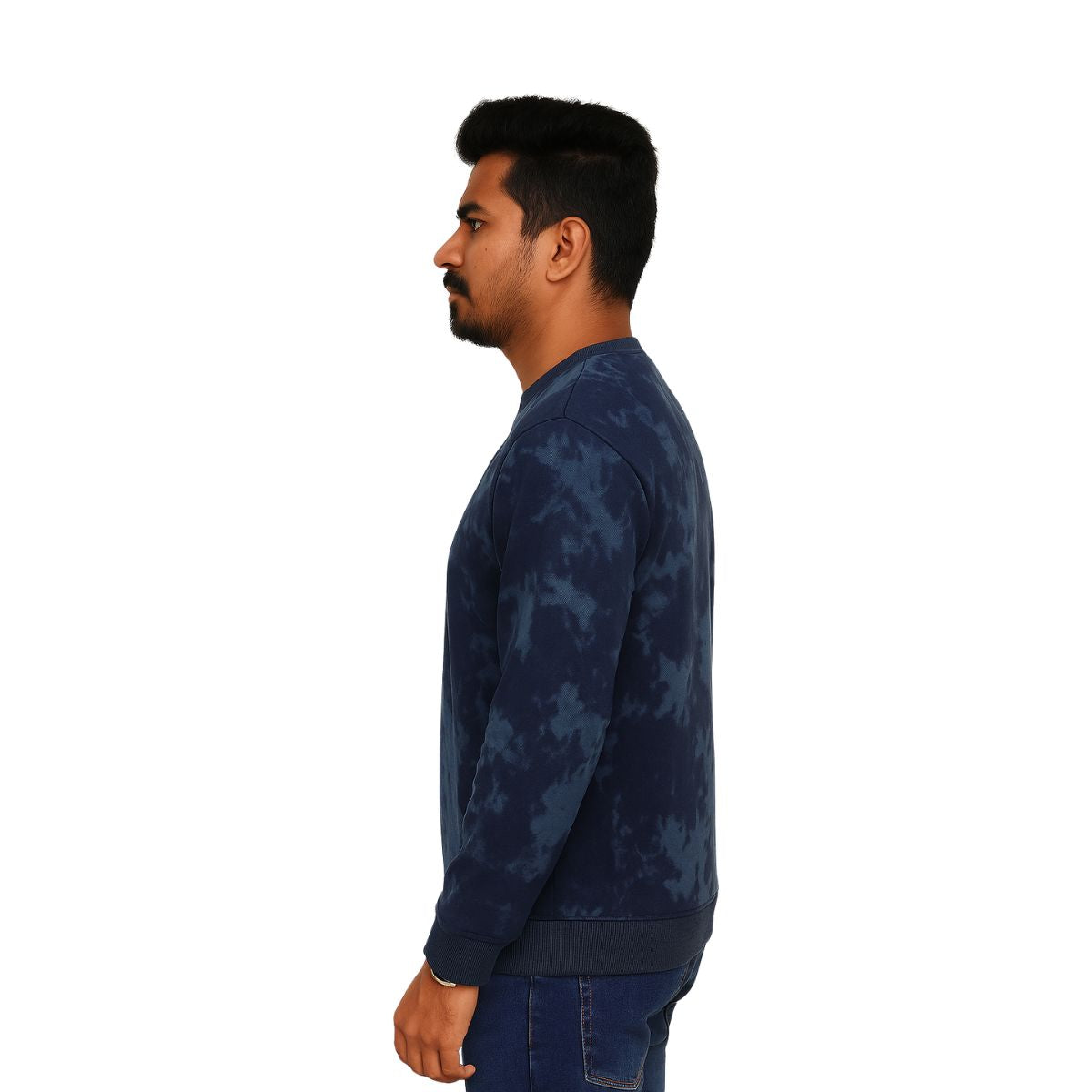 HG Tie N Die Style Prited Sweat Shirt - Blue