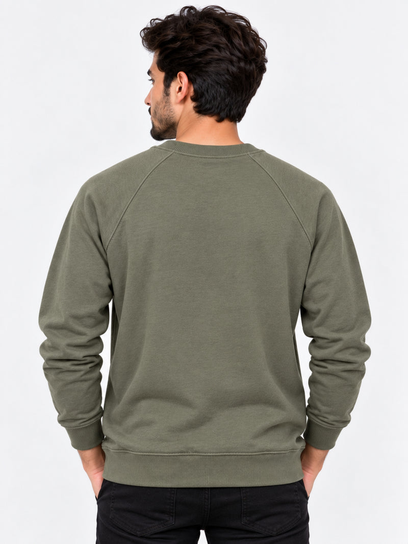 Men's "For The Adventure" Printed Sweat Shirt - Davy Gray
