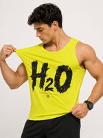 Men's H2O Graphic Sleeveless Cotton Jersey Tank Top