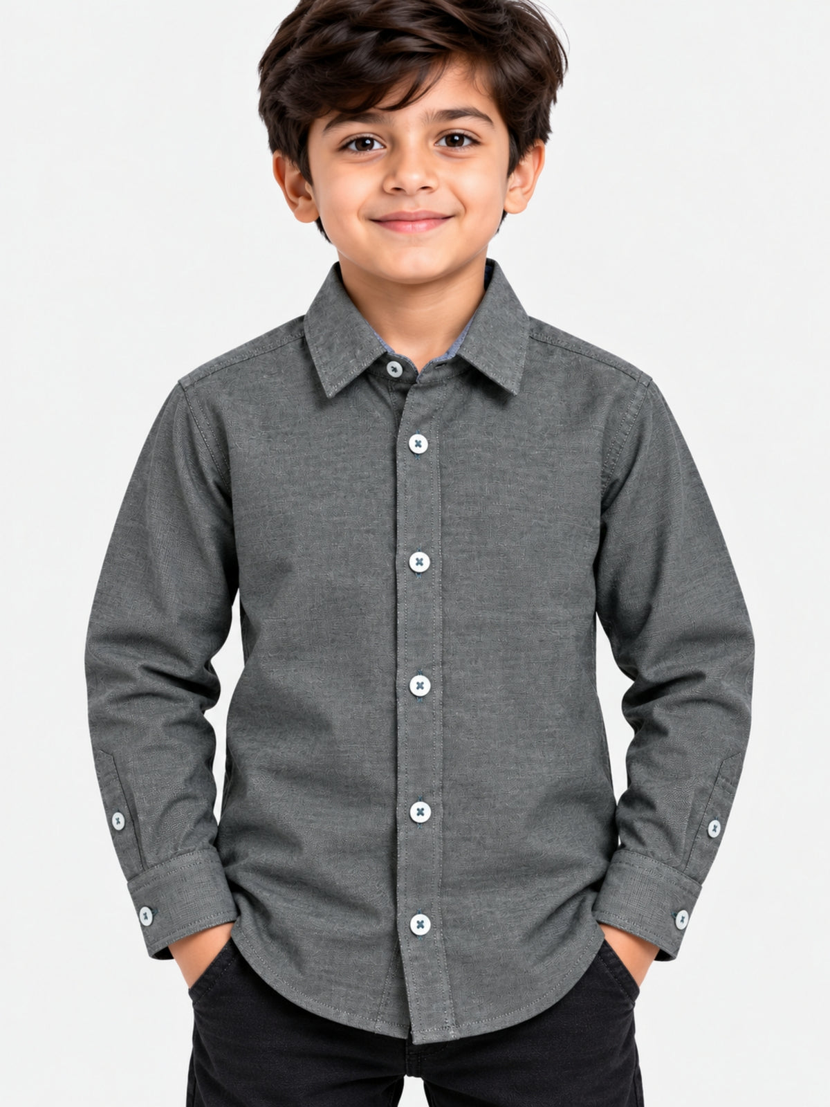 Boy's Classy Full Sleeves Winters Casual Shirt