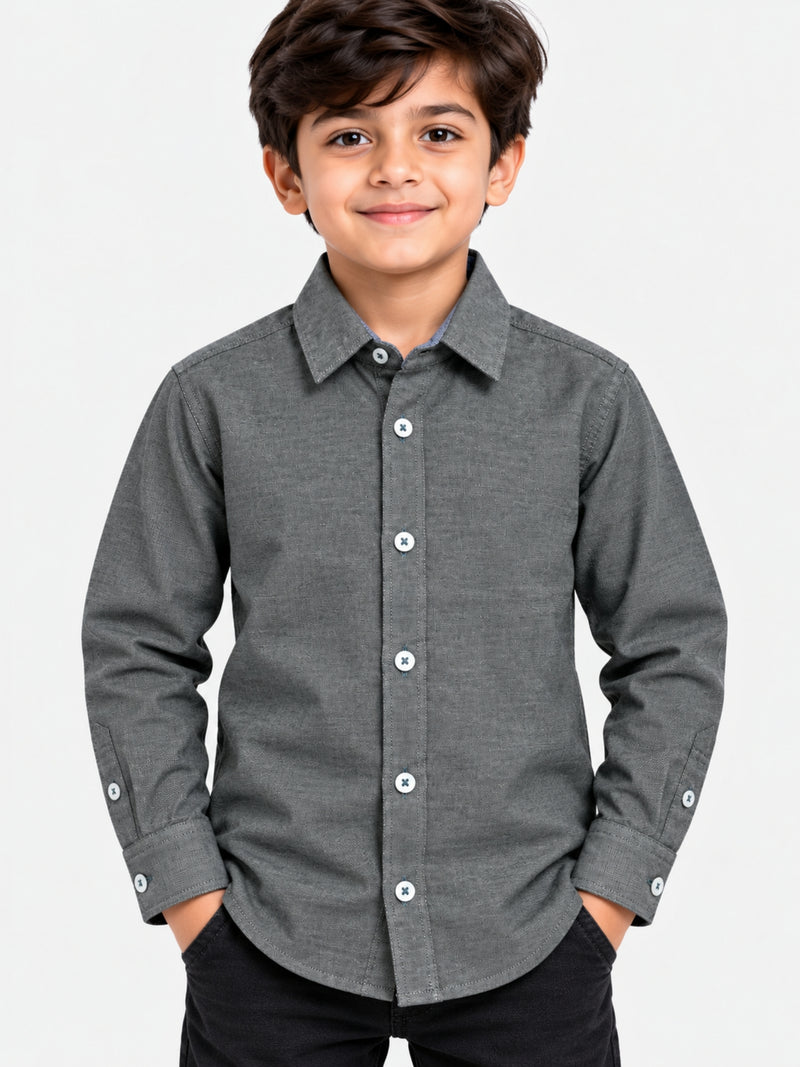 Boy's Classy Full Sleeves Winters Casual Shirt
