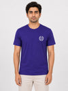 Men's Signature Emb. Round Neck Tee Shirt - Navy Blue