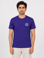 Men's Signature Emb. Round Neck Tee Shirt - Navy Blue