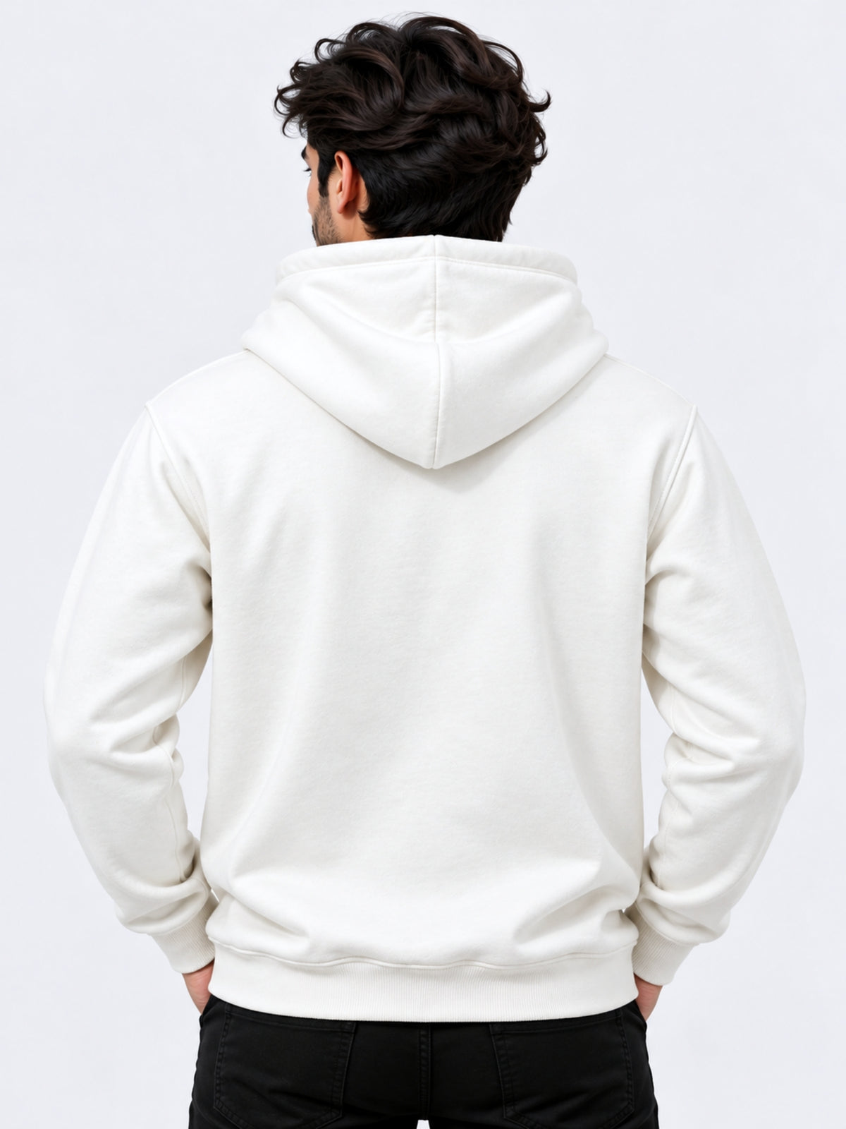 Men's Graphic Printed Pull Over Fleece Hoodie