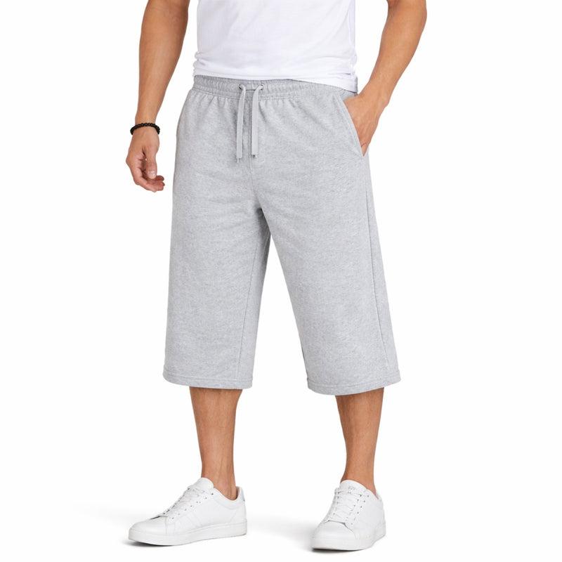 Men's Basic Summer Essential 3 Quarter Shorts - Hyder Gray
