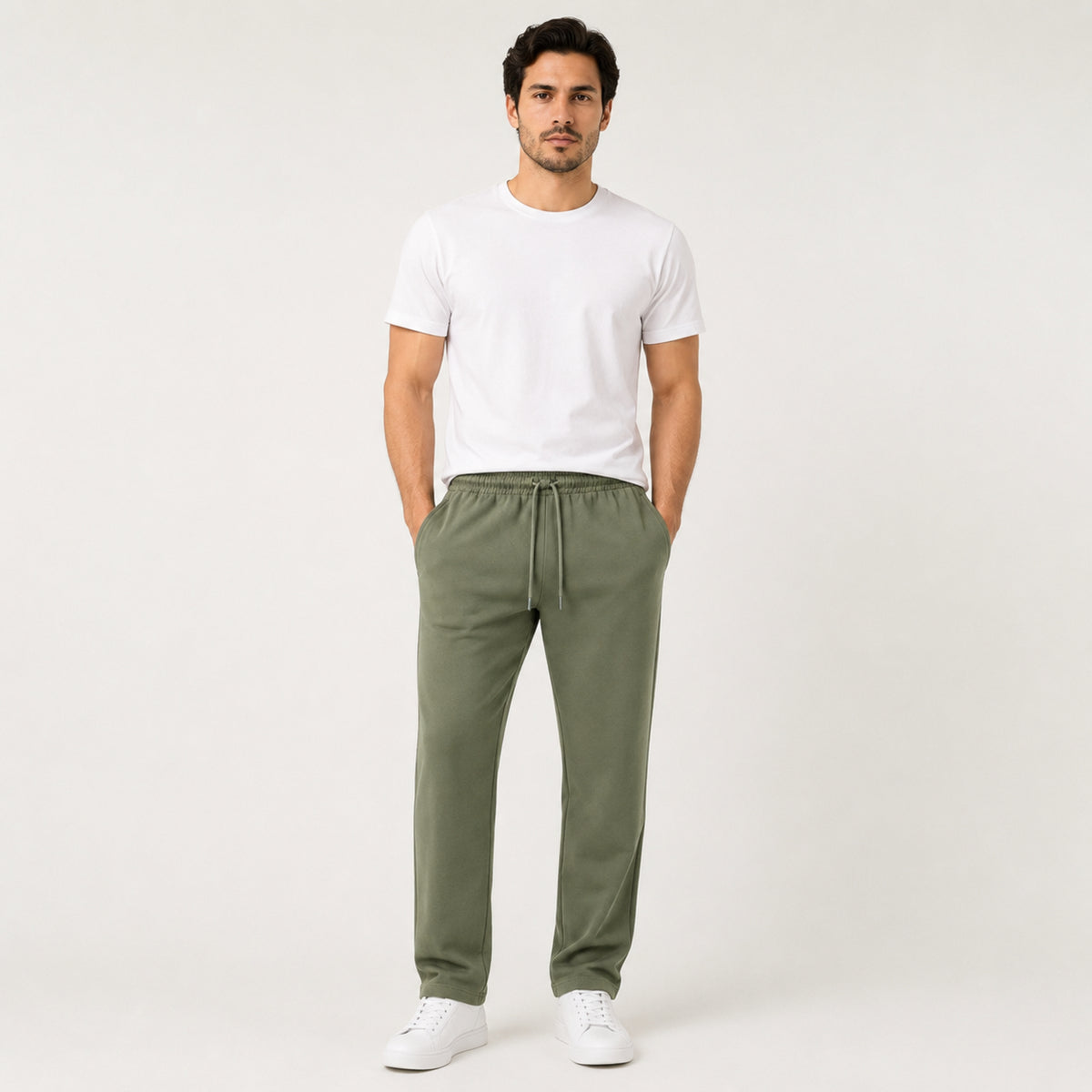 Men's Basic Summers Essential Cotton Jersey Trousers