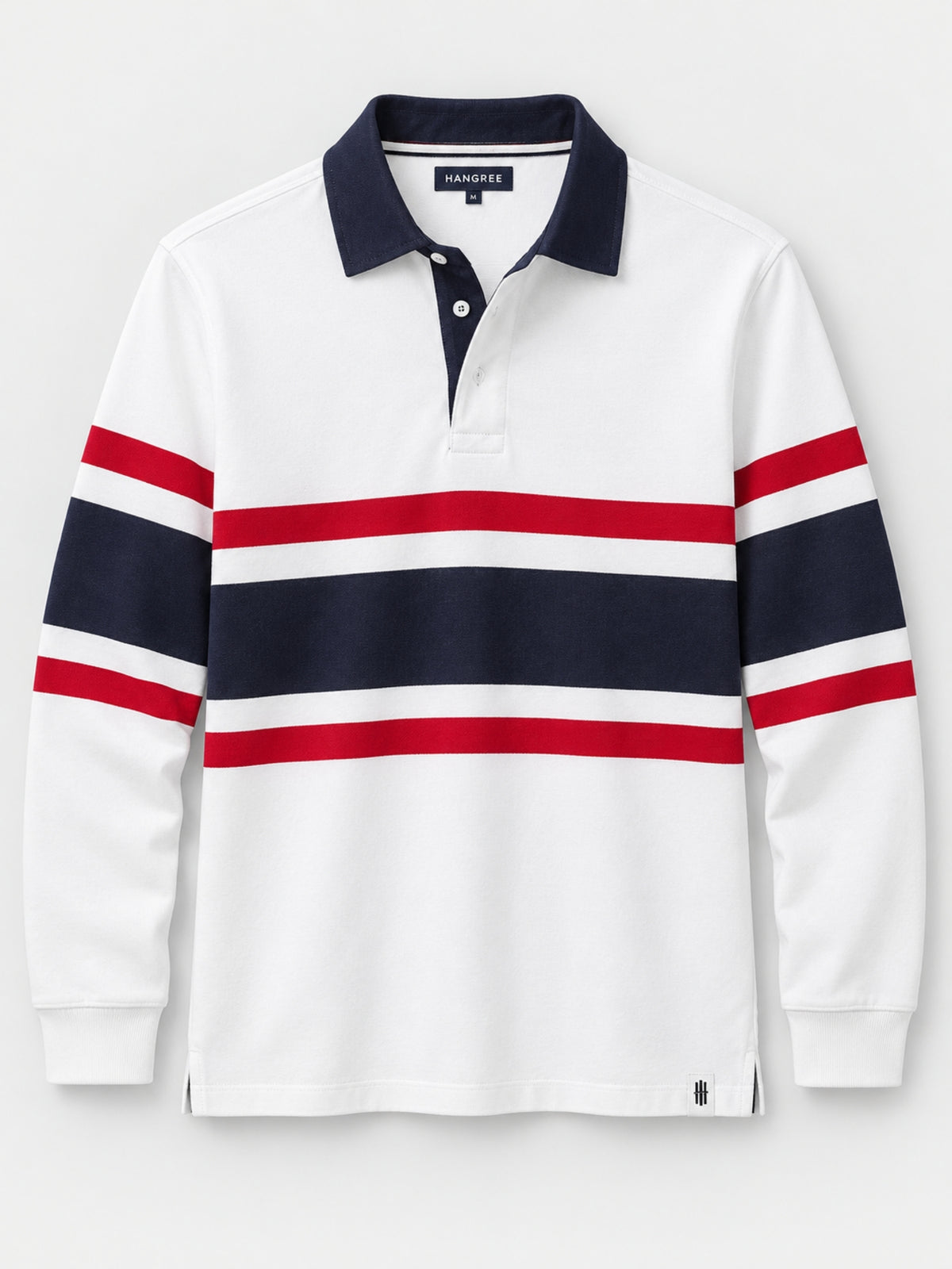 Rugby Full Sleeves Polo Shirt - White