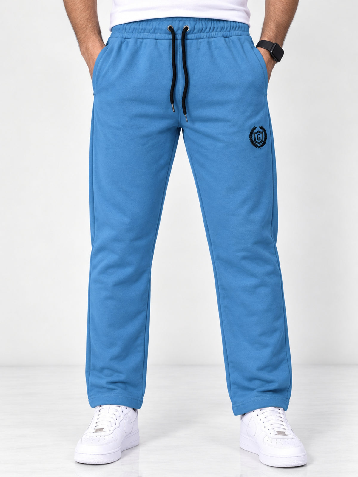 Hangree Signature Terry Trouser - Sky Blue