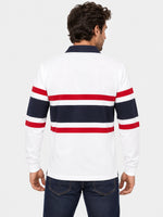 Rugby Full Sleeves Polo Shirt - White
