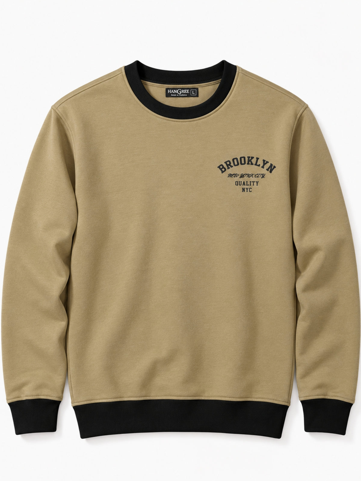 HG "BROOKLYN" Printed Plain Interlock Sweat Shirt - Clay Creek