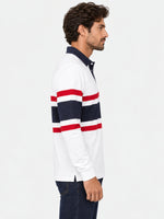 Rugby Full Sleeves Polo Shirt - White