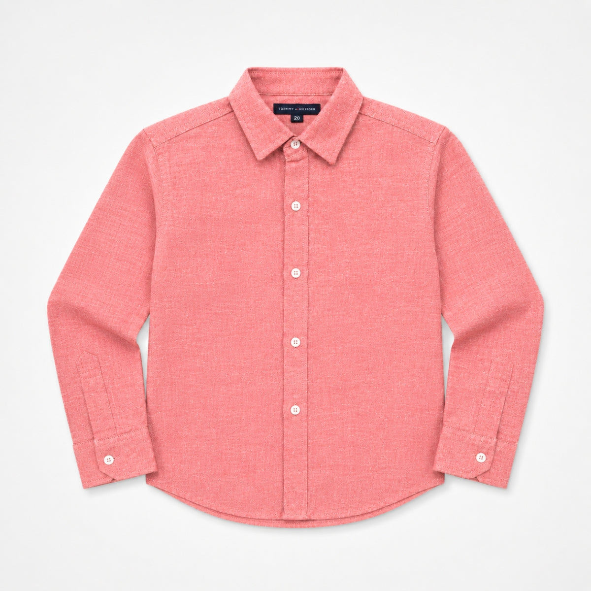 Boy's Classic Full Sleeves Casual Shirt - Sea Pink