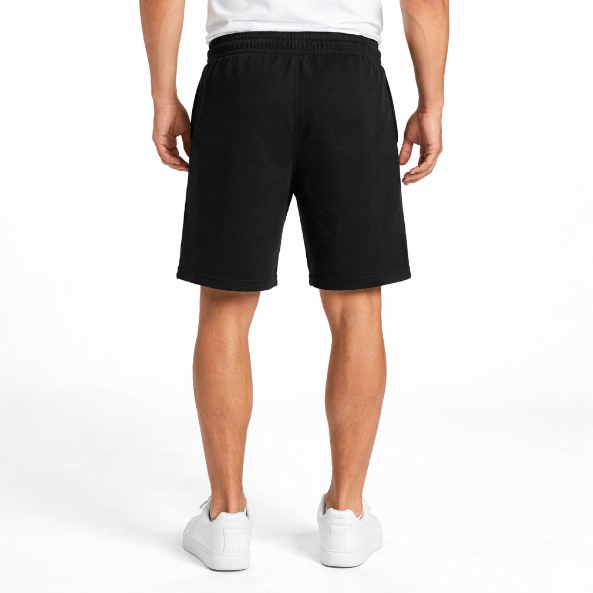Men’s Classic Casual Two Quarter Shorts – Black