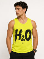 Men's H2O Graphic Sleeveless Cotton Jersey Tank Top