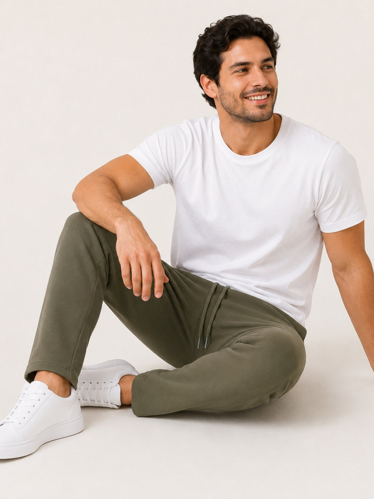 Men's Basic Summers Essential Cotton Jersey Trousers