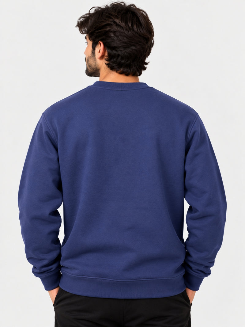 Hangree Signature Fleece Sweat Shirt - Navy