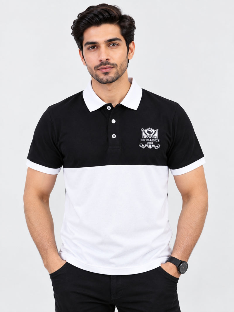 HG Signature Panel Fashion Polo Shirt