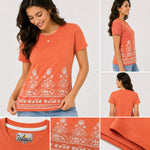 Women's Heritage Floral Border Cotton Jersey T-Shirt