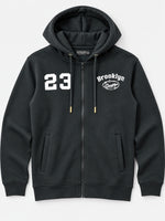 Men's "Brooklyn" Printed Fleece Zip Up Hoodie