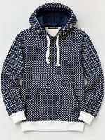 Women's Polka Dot Printed Fleece Hoodie