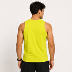 Men's H2O Graphic Sleeveless Cotton Jersey Tank Top - Neon Lime