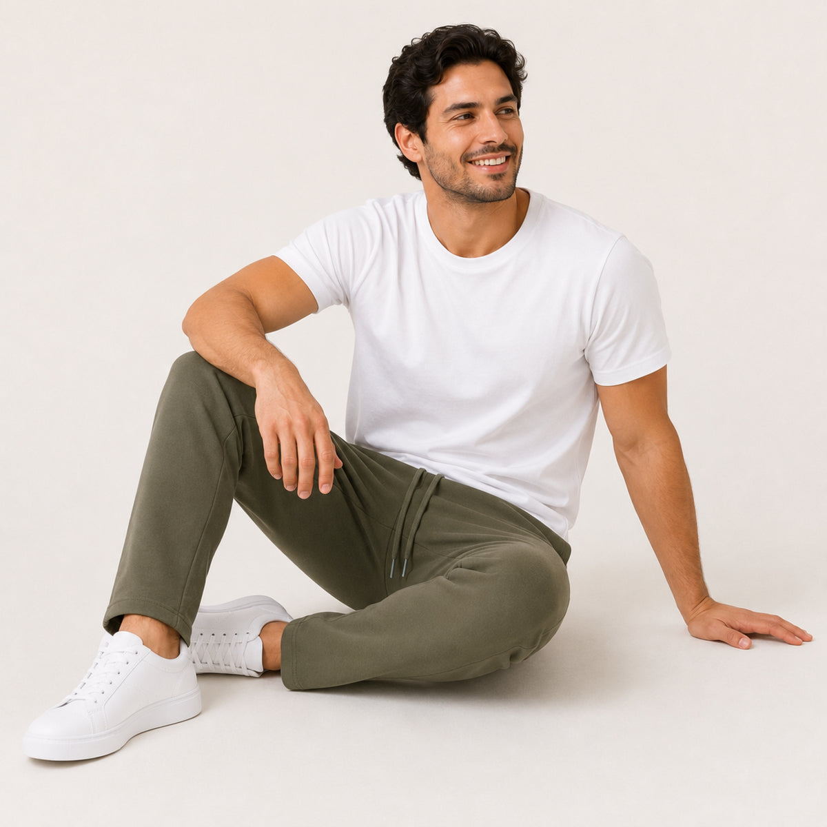 Men's Basic Summers Essential Cotton Jersey Trousers