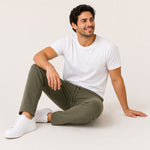 Men's Basic Summers Essential Cotton Jersey Trousers