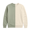 HG Contrast Terry Sweatshirt - Cream & Light Olive (Minor Fault)