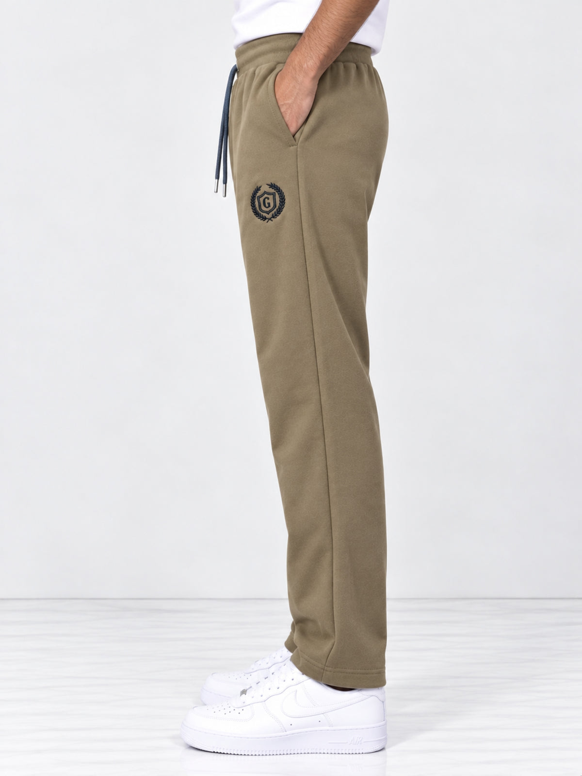 HG Signature Narrow Bottom Terry Winters Trousers For Men's - Brown