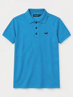 Signature Embroidered Polo - Ferozi