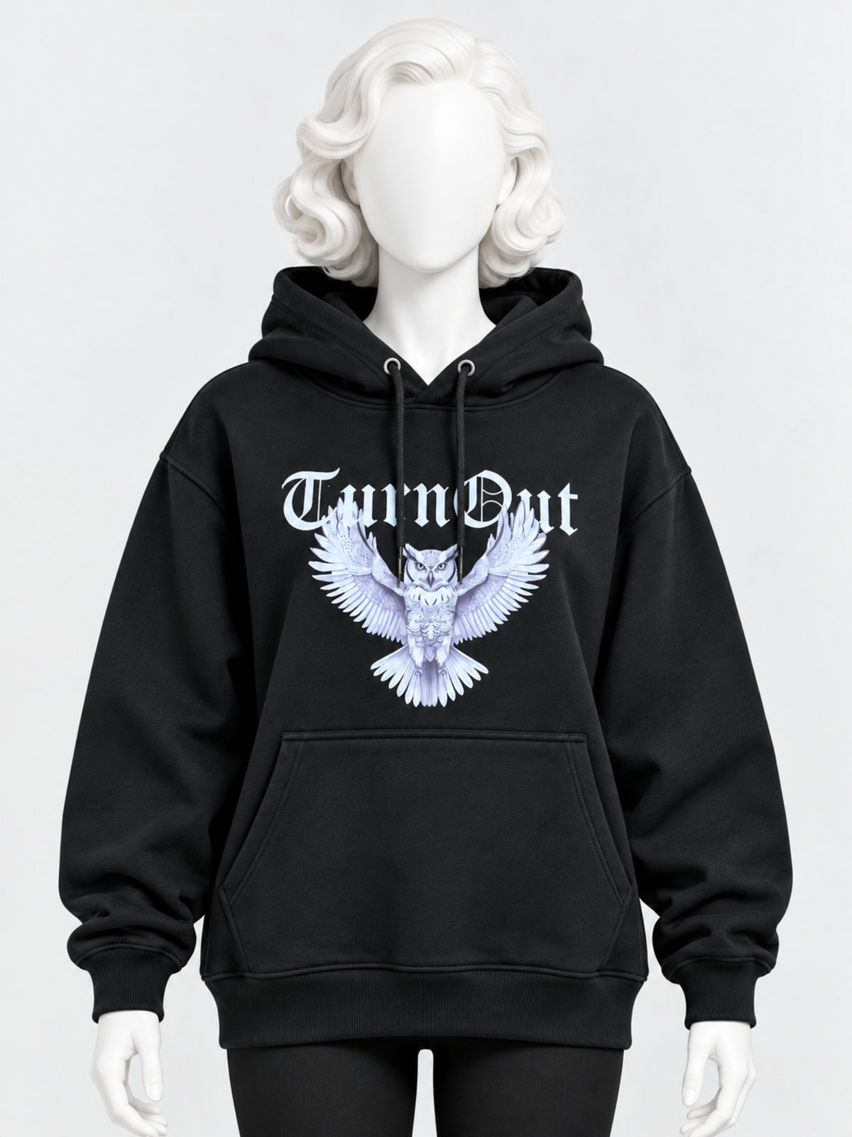 Women's Graphic Drop Shoulder Fleece Hoodie