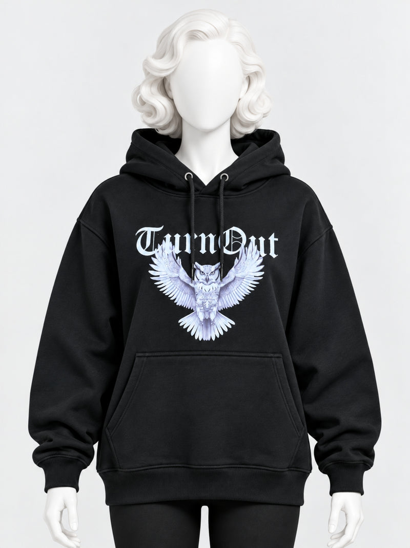 Women's Graphic Drop Shoulder Fleece Hoodie