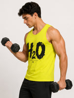 Men's H2O Graphic Sleeveless Cotton Jersey Tank Top