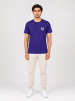 Men's Signature Emb. Round Neck Tee Shirt - Navy Blue