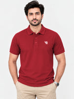 West Line Men's Polo Shirt - Maroon