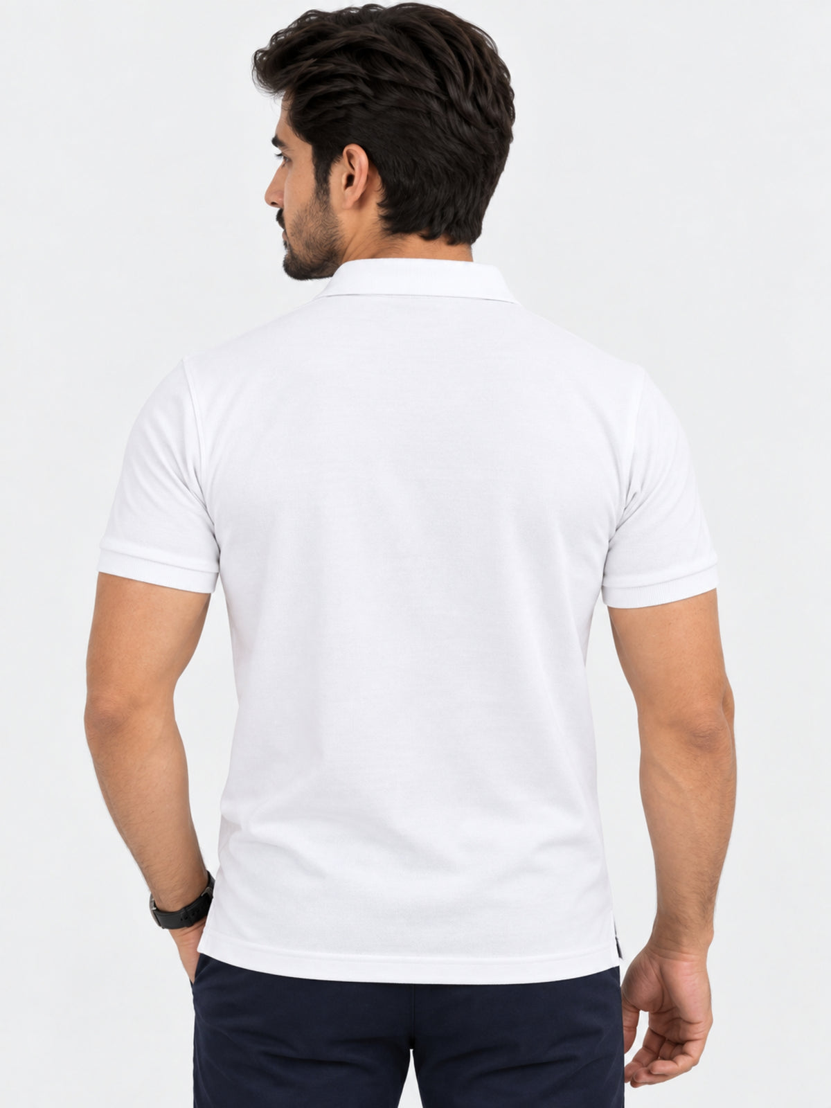 Men's White Polo Shirt