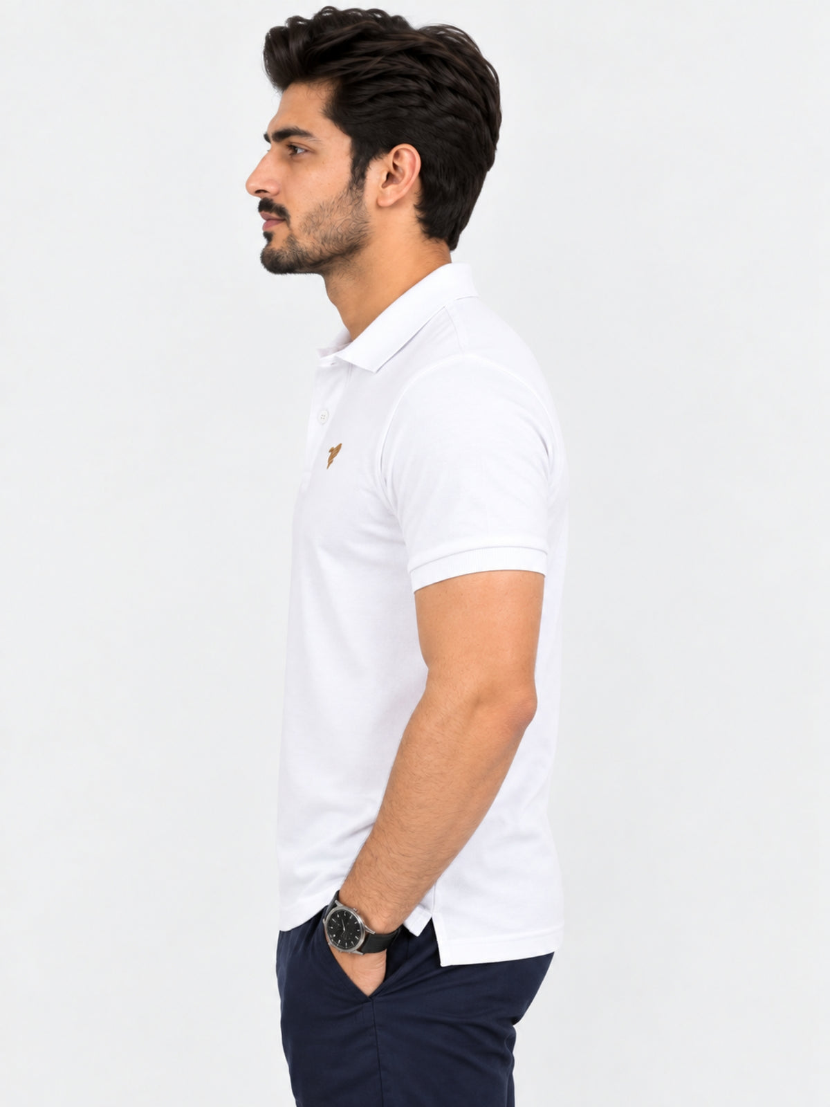 Men's White Polo Shirt