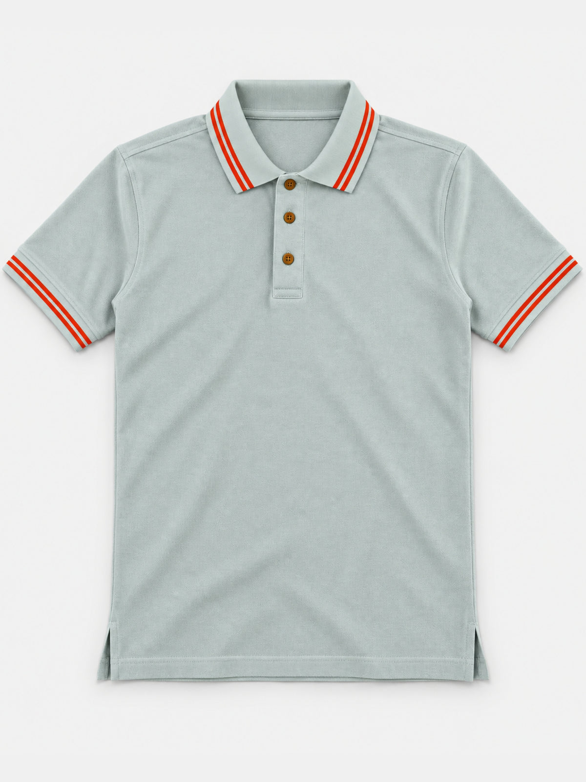 Men's Tipping Collar Classy Polo Shirt | Sky Gray
