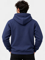 Pikes Peak Graphic Printed Pullover Hoodie - Navy