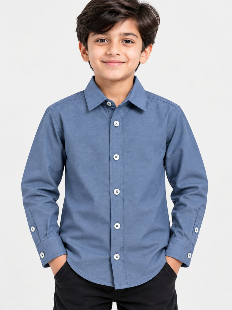 Boy's Classy Full Sleeves Winters Casual Shirt