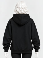 Women's Graphic Drop Shoulder Fleece Hoodie