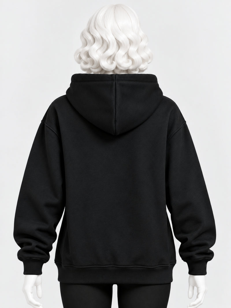 Women's Graphic Drop Shoulder Fleece Hoodie
