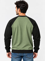 HG Signature Raglan Fleece Sweat Shirt - Hazel Green